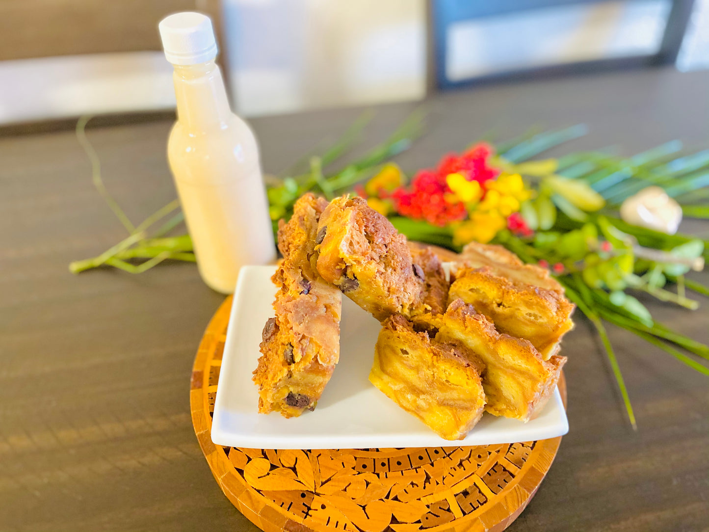 Croissant Pudding | Haitian Bread Pudding